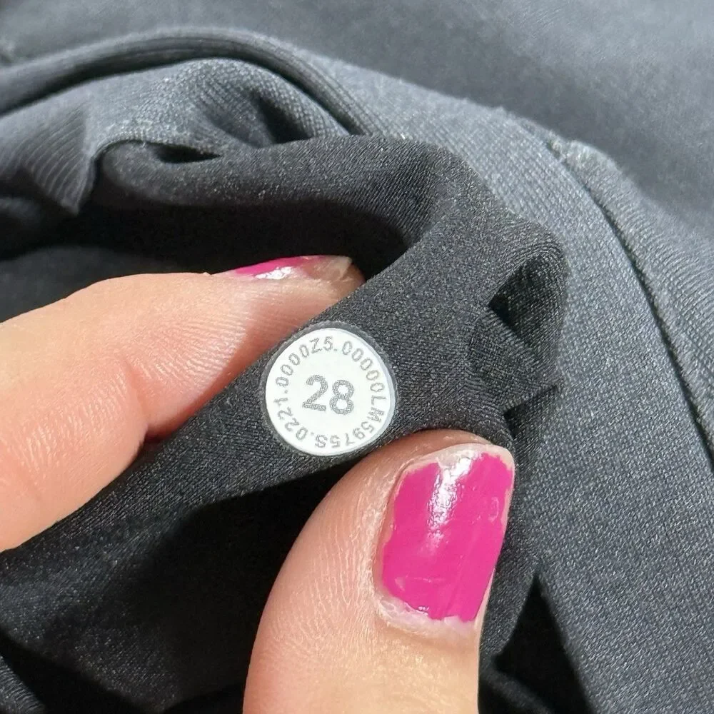 Lululemon Commission Pant Slim Warpstreme 32 Black Performance Chino Pants 28x32
